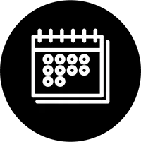 Icon of a calendar.